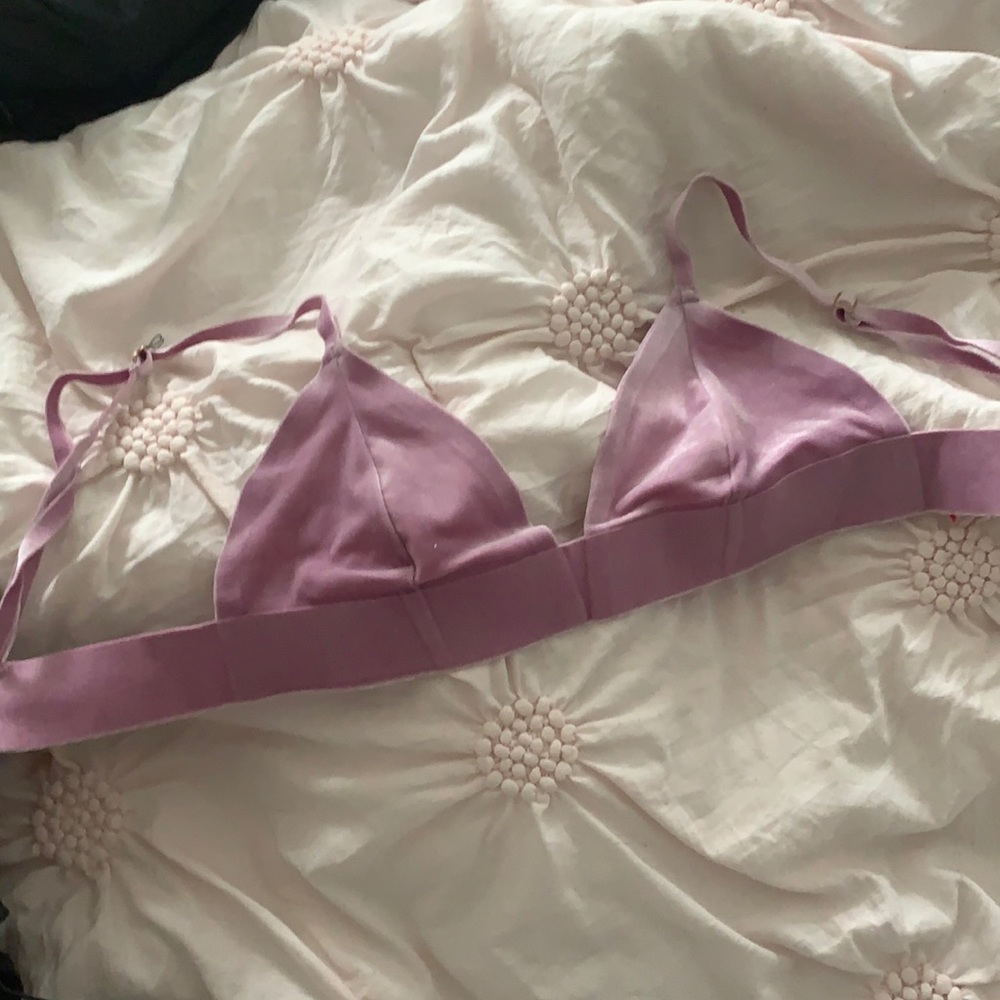 urban outfitters velvet triangle bra